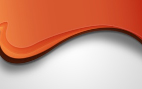 Наложение крaсной волны на белый фон