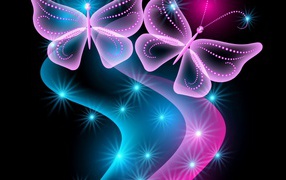 Розовые бабочки