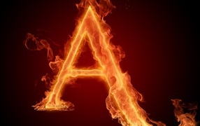 Огненная буква А