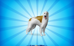 Борзая собака из мультфильма