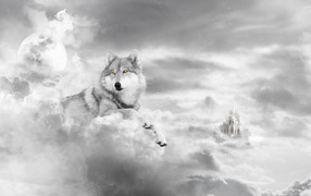 	   The wolf in the clouds