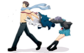 Парень уходит от девушки