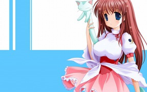 Аниме девочка с котом