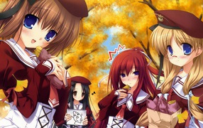 Обои с девушками Аниме