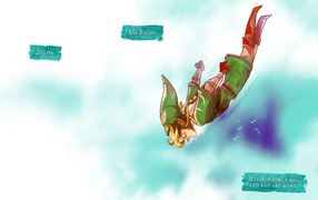 Девочка пикирует