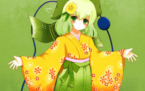 Girl in kimono