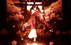 Девочка идет по воде