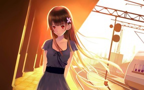 Девочка на вокзале