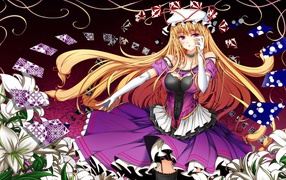 Девушка гадает на картах