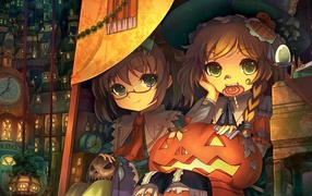 Девочки с тыквой