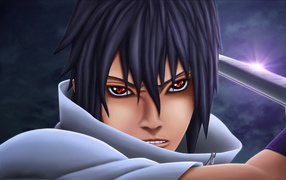 Учиха Саске с мечом