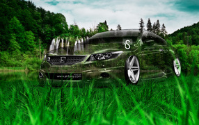 Honda Accord у водопада