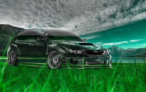 Subaru impreza на природе