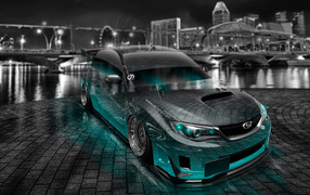 Subaru сливается с брусчаткой