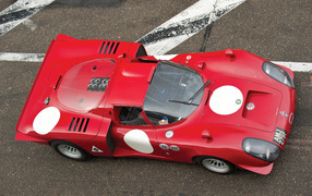 Alfa Romeo car on the road 33 