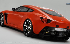 Красивый автомобиль Aston Martin zagato