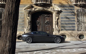 Aston Martin at the historic building