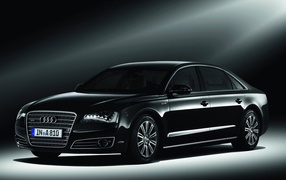Audi a8 car on the road