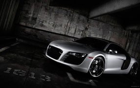 Audi r8 car on the road 