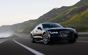 Beautiful car Audi a7 in Moscow 