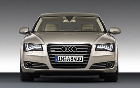 Beautiful car Audi a8 in Moscow 