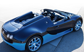 	   Blue black Bugatti
