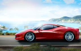 Феррари 458 у моря