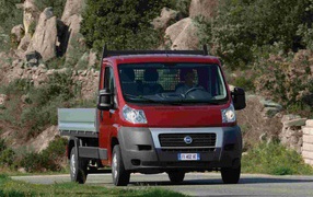 Fiat Ducato car on the road 