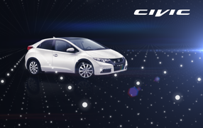 Красивый автомобиль Honda Civic 5D