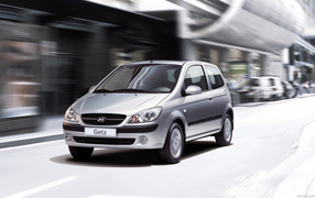 Красивый автомобиль Hyundai Getz в Москве