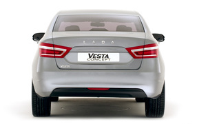 Rear view of the Lada Vesta