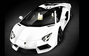 Красивый автомобиль Lamborghini Avendator 2014