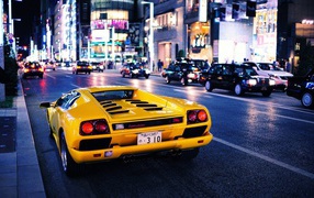 	   Lamborghini on the street