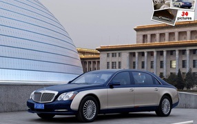 Красивый автомобиль Maybach  62s в Москве