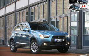 Красивый автомобиль Mitsubishi ASX в Москве