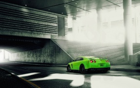 Зеленый Nissan