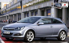 Beautiful car Opel Astra GTC in Moscow 