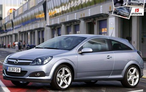 Красивый автомобиль Opel Astra GTC в Москве