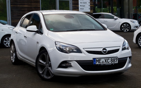 New Opel Astra car 