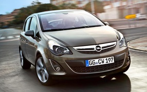 Test drive the car Opel Corsa 