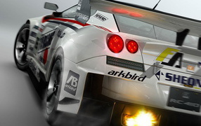 Выхлоп с огнем