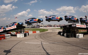 Прыжок на автомобиле