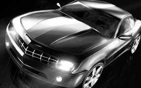 Автомобиль под дождем