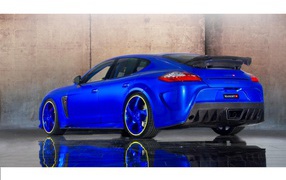 Blue Porsche Panamera