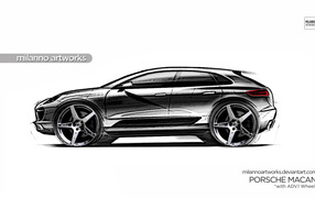 Рисунок Porsche Macan