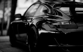 Porsche in black