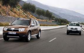 Beautiful car Renault Duster in Moscow 