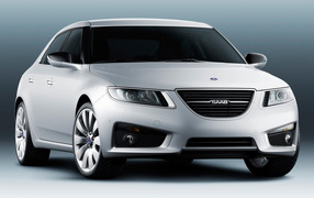 Красивый автомобиль Saab 9-5 в Москве