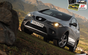 Автомобиль Seat Altea на дороге