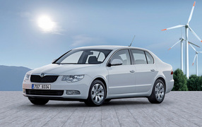 Красивый автомобиль Skoda SuperB в Москве